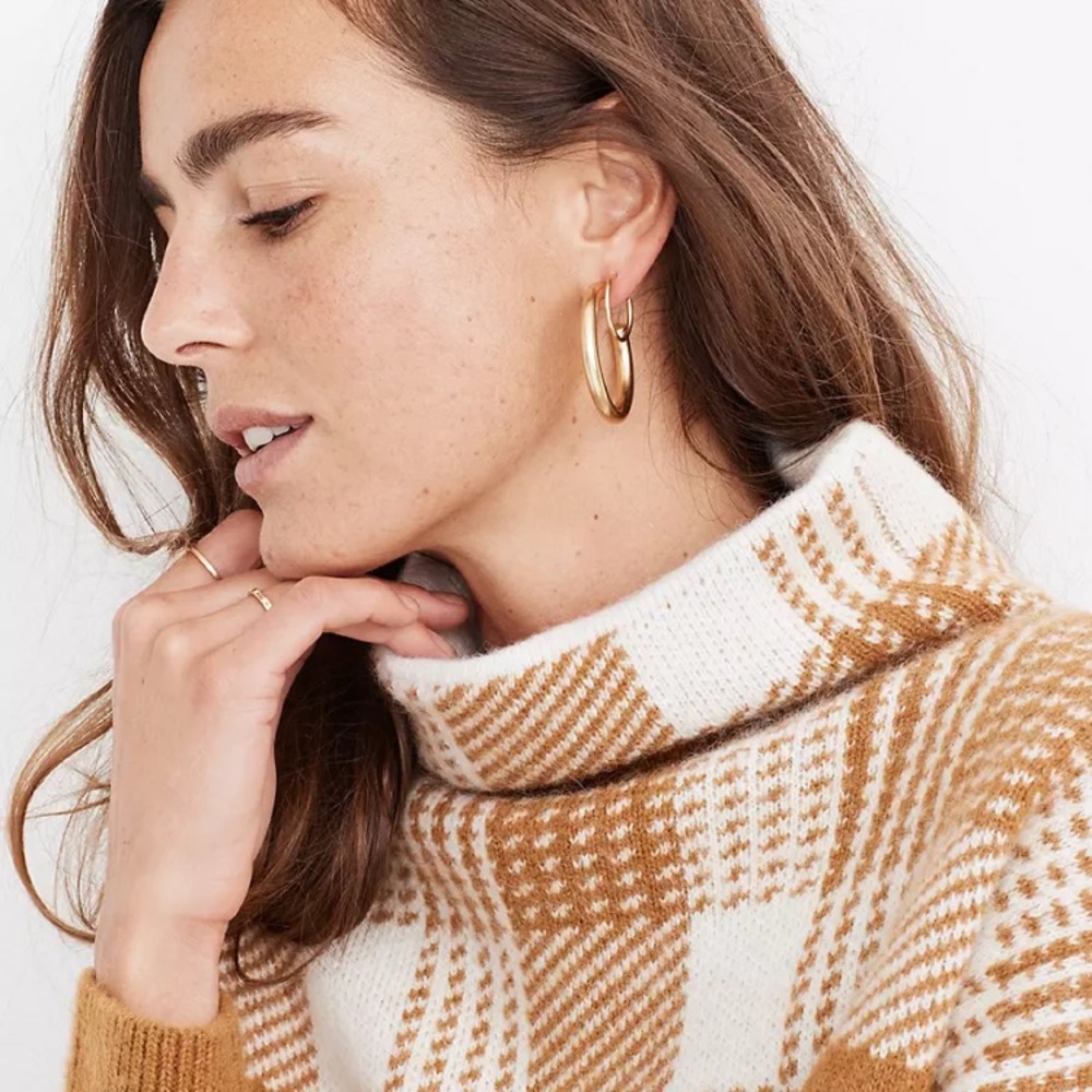 New chunky hoop earrings